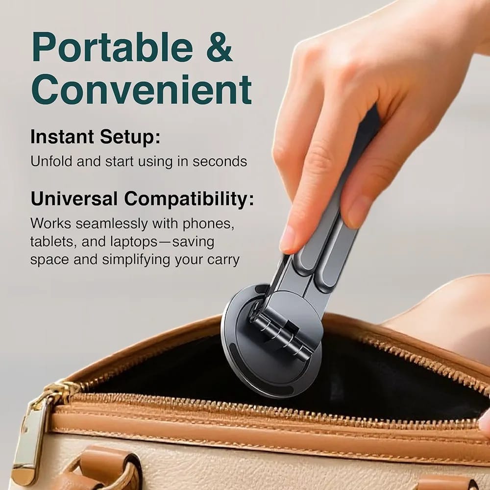 NutmegBear™ 360° Foldable Magnetic Phone & Tablet Stand
