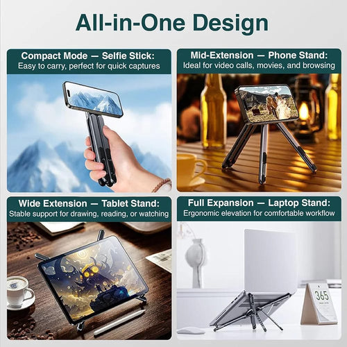 NutmegBear™ 360° Foldable Magnetic Phone & Tablet Stand